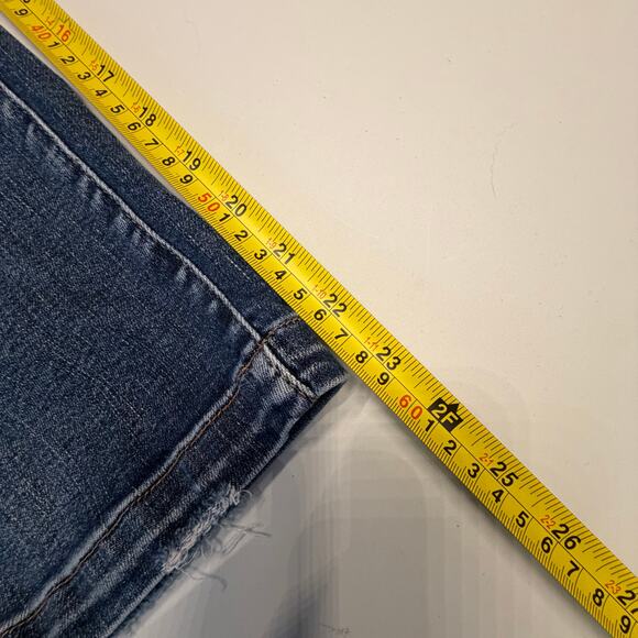 Judy Blue Women's High Waist Cropped Wide Leg Jeans Size 11/30 Medium Blue - Picture 7 of 8